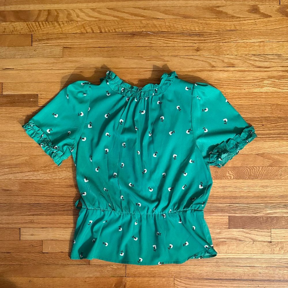 Riley & Rae Eryn Floral Wrap Blouse - Picture 3 of 5